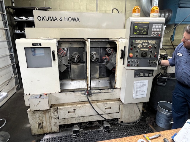 Okuma & Howa 2SP-15H CNC Twin Spindle Chucking Lathe